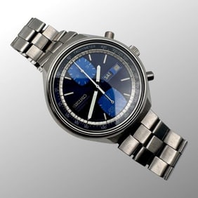 Vintage Seiko 6138-8030 Special Blue Dial Watch