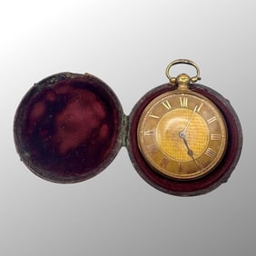 Antique 18K Gold Open Face Pocket Watch