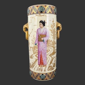Minton's Porcelain Vase Oriental Umbrella Stand