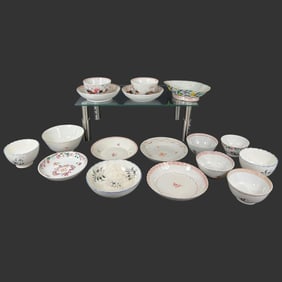 Lot of 17 Chinese Antique Porcelain Bowls Dishes