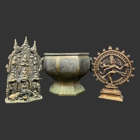 Lot of 3 Assorted South-East Asian Bronze Pieces