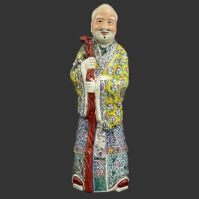 Antique Chinese Porcelain Old Wise Man Figurine
