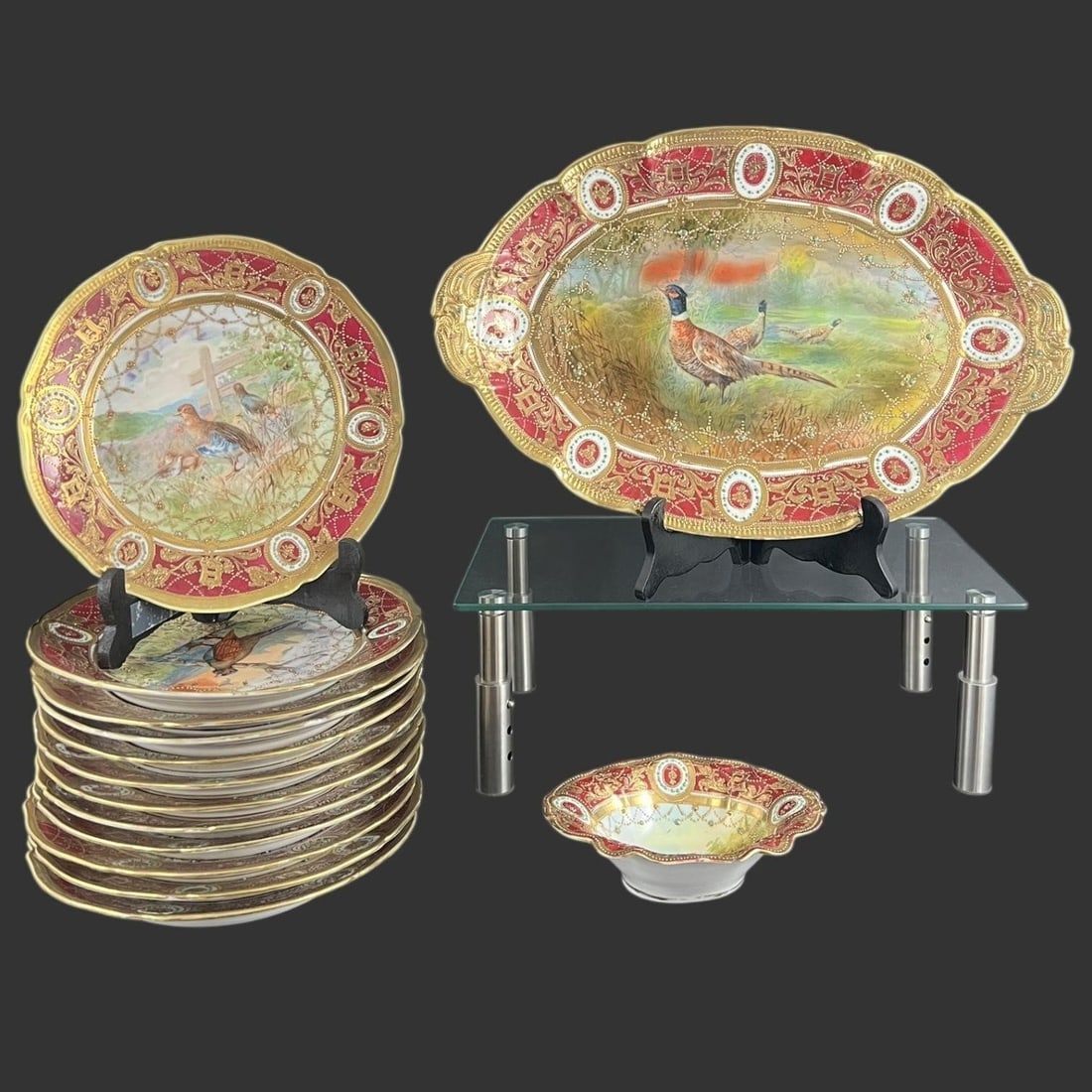 Lot of 14 Nippon Hand Painted Porcelain Set (1 of 15)