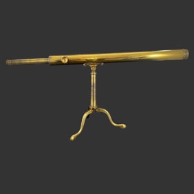 Adie & Son Edinburgh 19thC Brass Telescope & Case