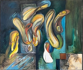 Abstract Oil Painting On Canvas