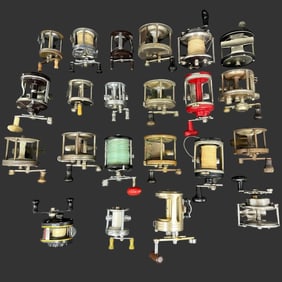 Large Lot of 20+ Vintage Fishing Reels