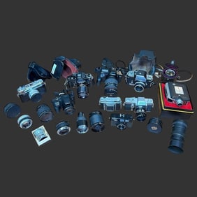 Large Lot of Photo Cameras and Lenses