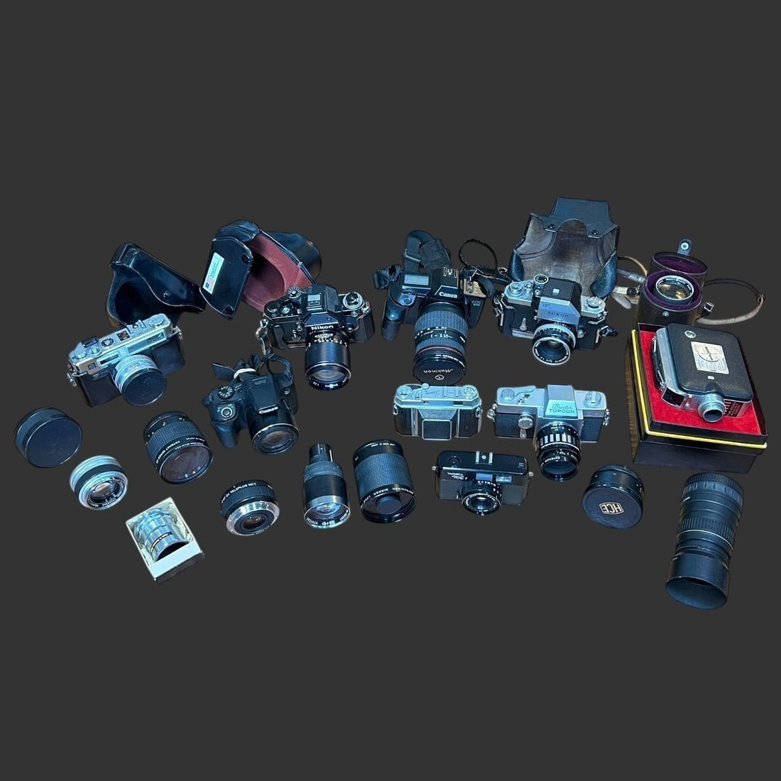 Large Lot of Photo Cameras and Lenses (1 of 20)