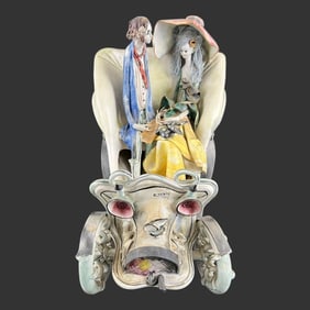 E. Tezza (Italian) La Genziana Porcelain Figurine