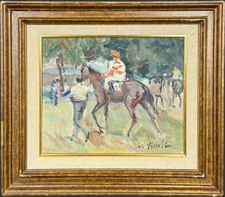 Carlo Cherubini (1897-1978) Oil Painting On Canvas