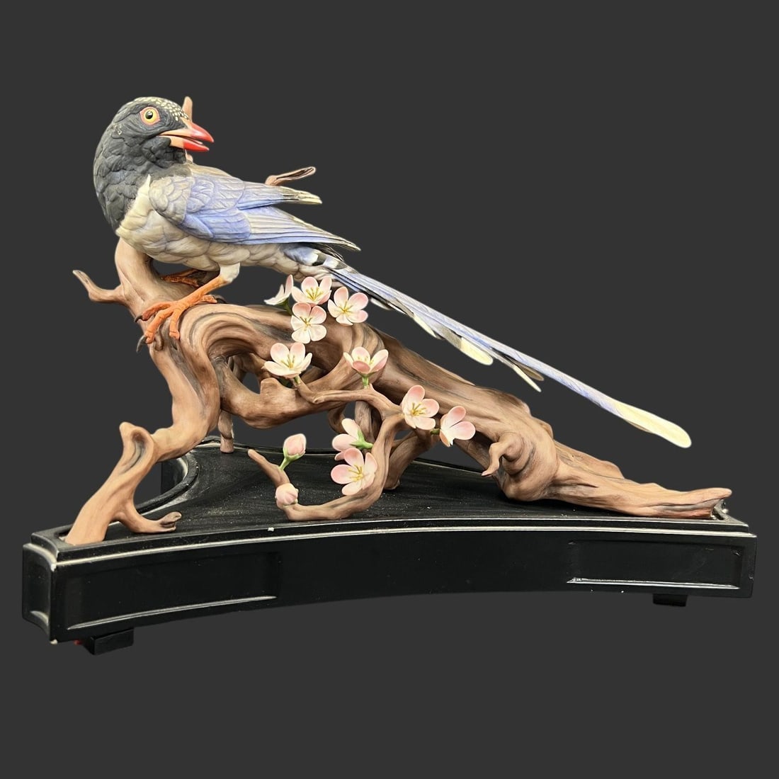 Boehm Red-billed Blue Magpie Bird Figurine (1 of 13)
