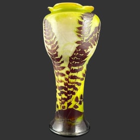 Emile Galle (French 1846-1904) Cameo Glass Vase