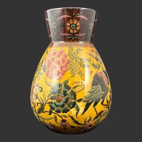 Hungarian Zsolnay Pecs Isnik Lustre Pottery Vase