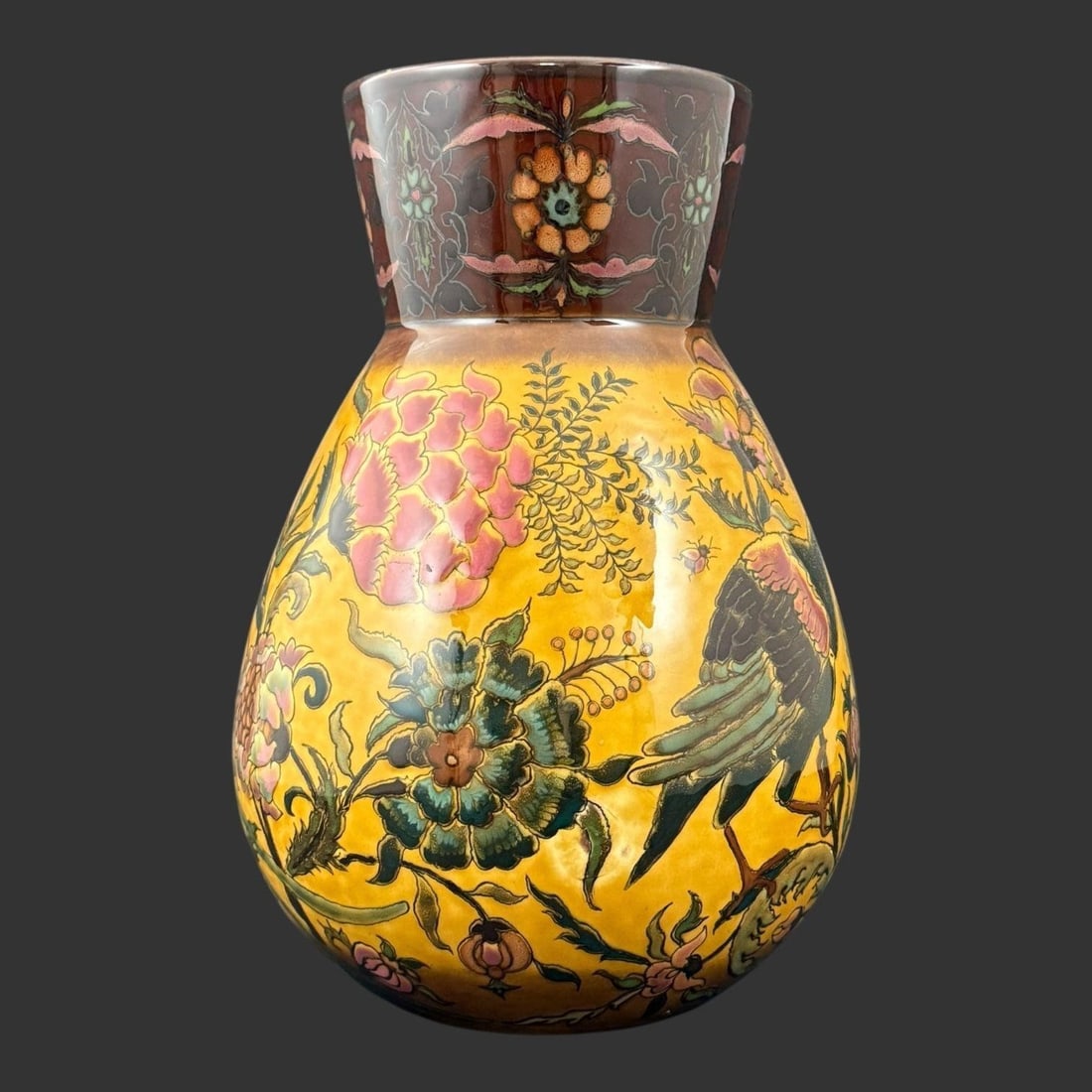 Hungarian Zsolnay Pecs Isnik Lustre Pottery Vase (1 of 7)