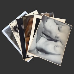 Lot of 6 Robert Asman Signed Nude Silver Prints