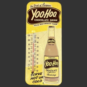 Yoo-Hoo Chocolate Milk Drink Metal Thermometer