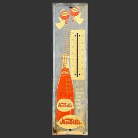 Nesbitt's Orange Soda Metal Thermometer