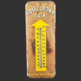 Royal Crown Cola Soda Metal Thermometer