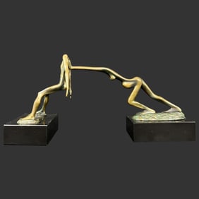 Tom & Bob Bennett "Ebb Tide" Bronze Bookends