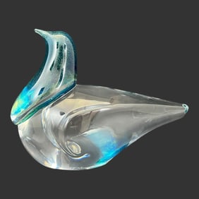 Daum France Crystal 'Pigeon' Bird Figurine