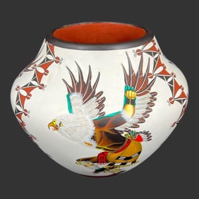 Marcellus & Elizabeth Medina Zia Decorated Pottery