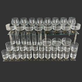 Lot of Rosenthal "Linear Smoke" 'Berlin' Glass