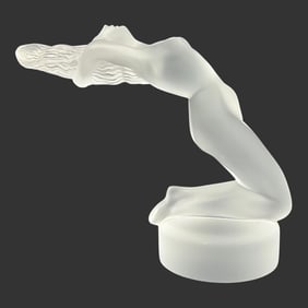 Lalique France "Chrysis" Frosted Glass Figurine