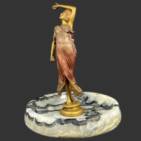 'Naughty' Bronze Sculpture W/ Removable Dress