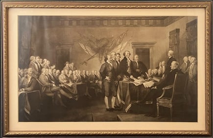 Framed "Declaration of Independence" Print