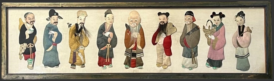 Asian Chinese Immortals Silk Paper Dolls (1 of 7)