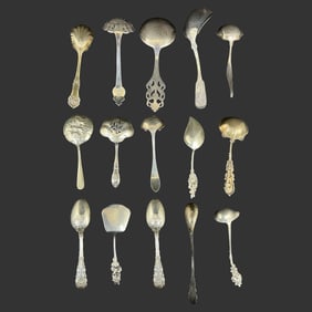 Lot of 15 Sterling Silver Flatware Pieces