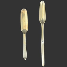 Lot of 2 Marrow Scoop Sterling Silver Flatware