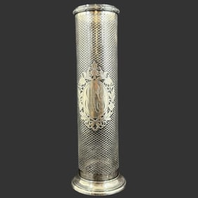 Monogrammed Sterling Silver 461 Vase