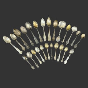 Lot of 25 Sterling Silver Spoons