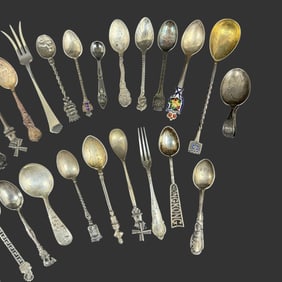Lot of 25 Sterling Silver Spoons