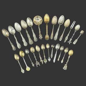Lot of 25 Sterling Silver Spoons