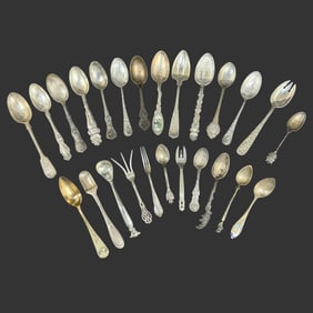 Lot of 25 Sterling Silver Spoons