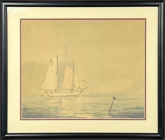 Frank Weston Benson (1862–1951) Watercolor Painting