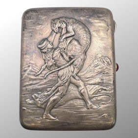 Antique Russian Silver Cigarette Case