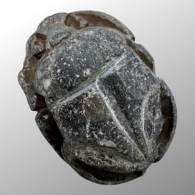 Ancient Egyptian Steatite Stone Scarab Amulet