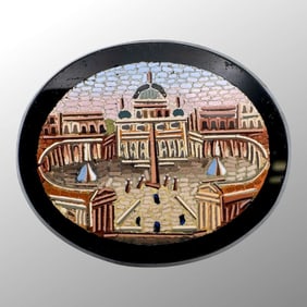 Antique Italian Micromosaic Brooch/Pin