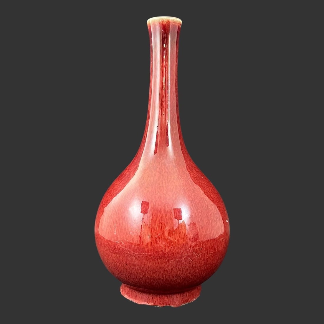 Chinese Sang de Boeuf Oxblood Glazed Vase (1 of 7)