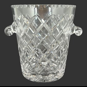 Cut Crystal Ice Bucket with Twin Handles