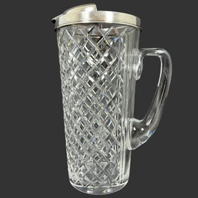 Tiffany Sterling Silver Mounted Hawkes Pitcher