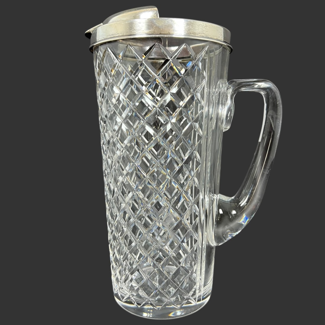 Tiffany Sterling Silver Mounted Hawkes Pitcher (1 of 8)