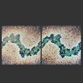 Pair of MCM Mosaic Tables Genaro Alvarez