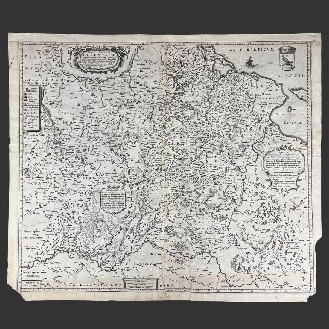 Radziwil Map of the Grand Duchy of Lithuania: Radziwil Map of the Grand Duchy of Lithuania. The map depicts the Grand Duchy of Lithuania and surrounding areas, including parts of present-day Poland, Ukraine, Russia, and Latvia. It's noted for its