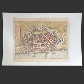 Torun Poland Map by Mattheus Merian