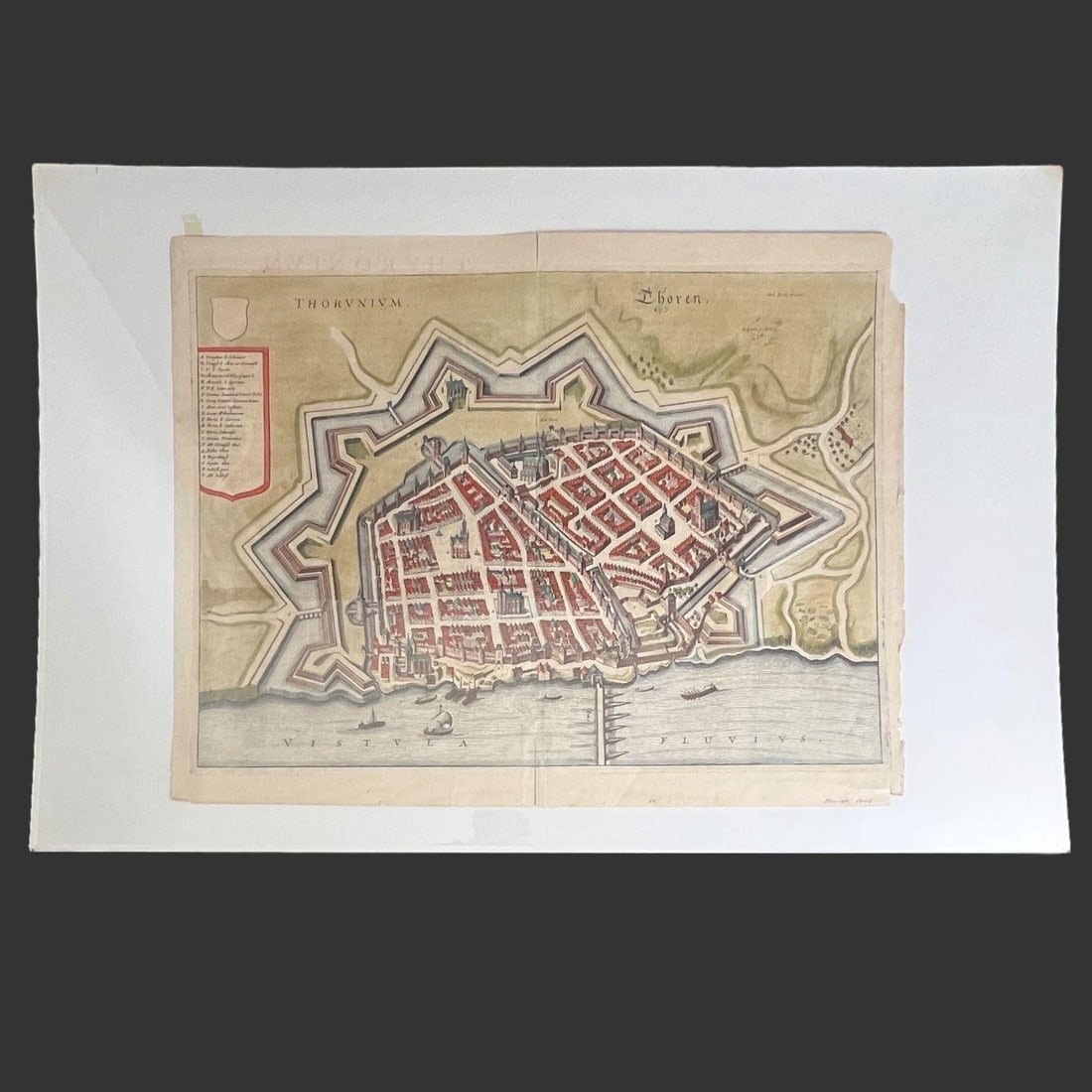 Torun Poland Map by Mattheus Merian (1 of 7)