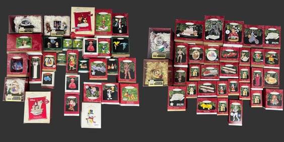 Lot of 60+ Christmas Hallmark Ornaments